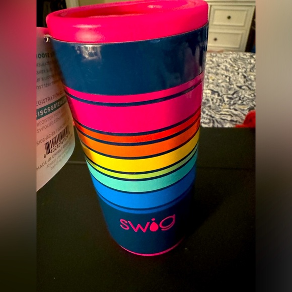 Swig Skinny Can Cooler 12 Oz - Electric Slide- New - Picture 1 of 2